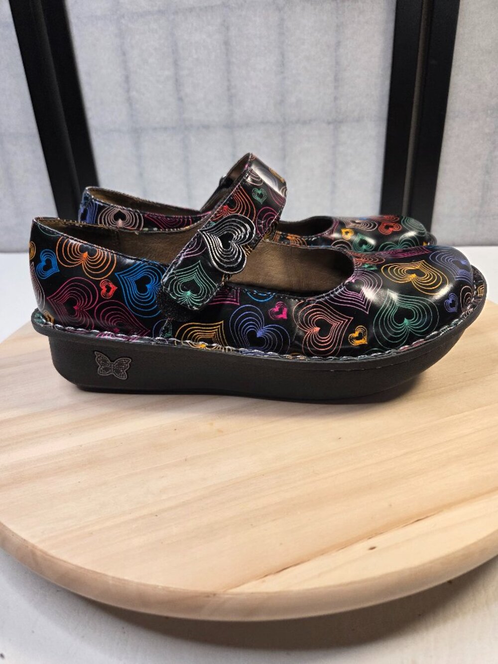 Alegria Paloma Hearts Leather Mary Jane Clogs Women EU 38 / US 8